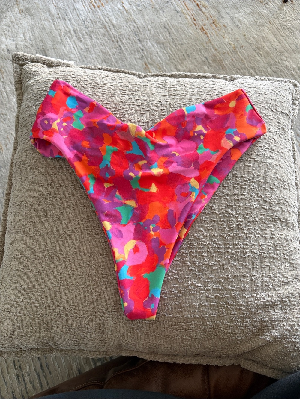 Bright Floral Pink Swim Bottoms